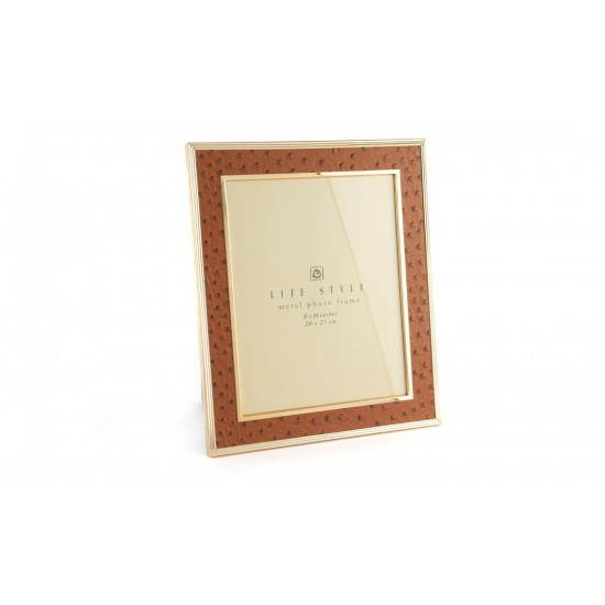 Tarçın Gold Deri Çerçeve 20x25 cm