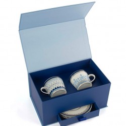 Blue Harmony 2li Kahve Fincan Seti 90cc Blue Harmony 2li Kahve Fincan Seti 90cc