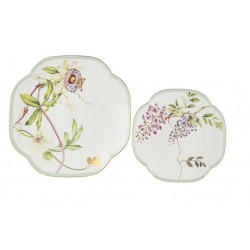 Happily 4 Prç 2li Pasta 19cm ve Servis Tabağı 25cm Seti Happily 4 Prç 2li Pasta 19cm ve Servis Tabağı 25cm Seti