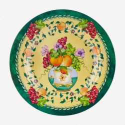Sarı Melamin Yemek Tabağı 28cm