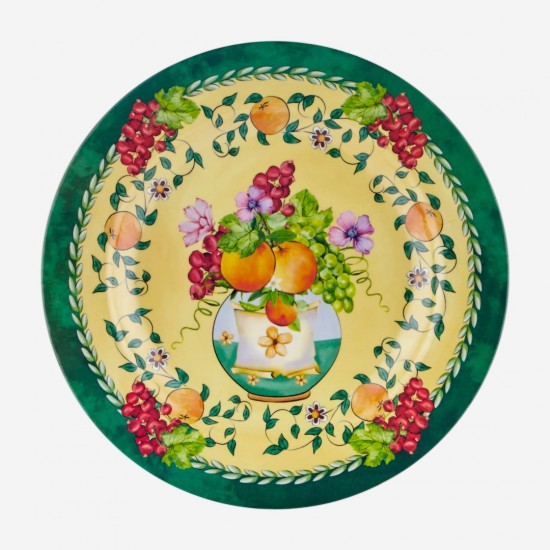 Sarı Melamin Yemek Tabağı 28cm