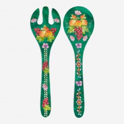 Yeşil Melamin Servis Seti 28 Cm