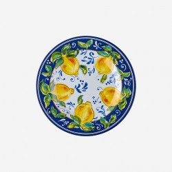 Limoncello Mavi / Beyaz Tabak 23 cm
