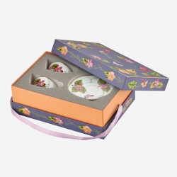 Pembe Porselen Kahve Fincan Seti 80 Ml