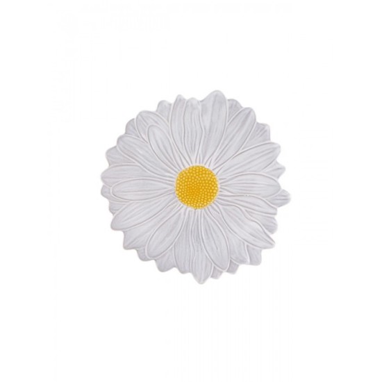 Maria Flor Beyaz Papatya Pasta Servis 23cm